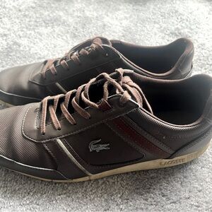 Lacoste brown sneakers